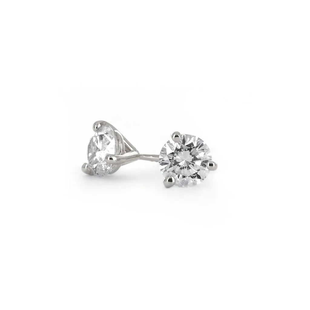 1.00ctw Lab-Grown Diamond Stud Earrings  14K White Gold