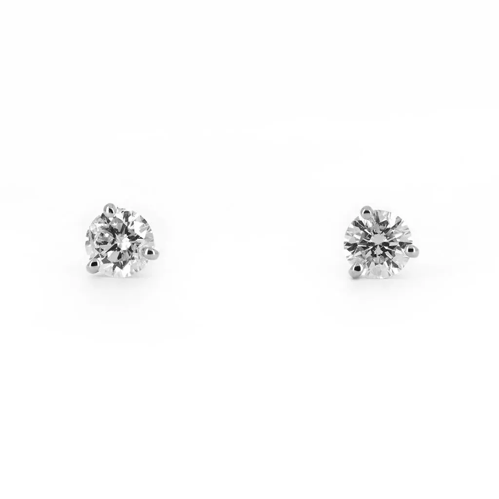 1.00ctw Lab-Grown Diamond Stud Earrings  14K White Gold