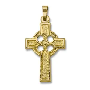 14K Y Gold Celtic Cross