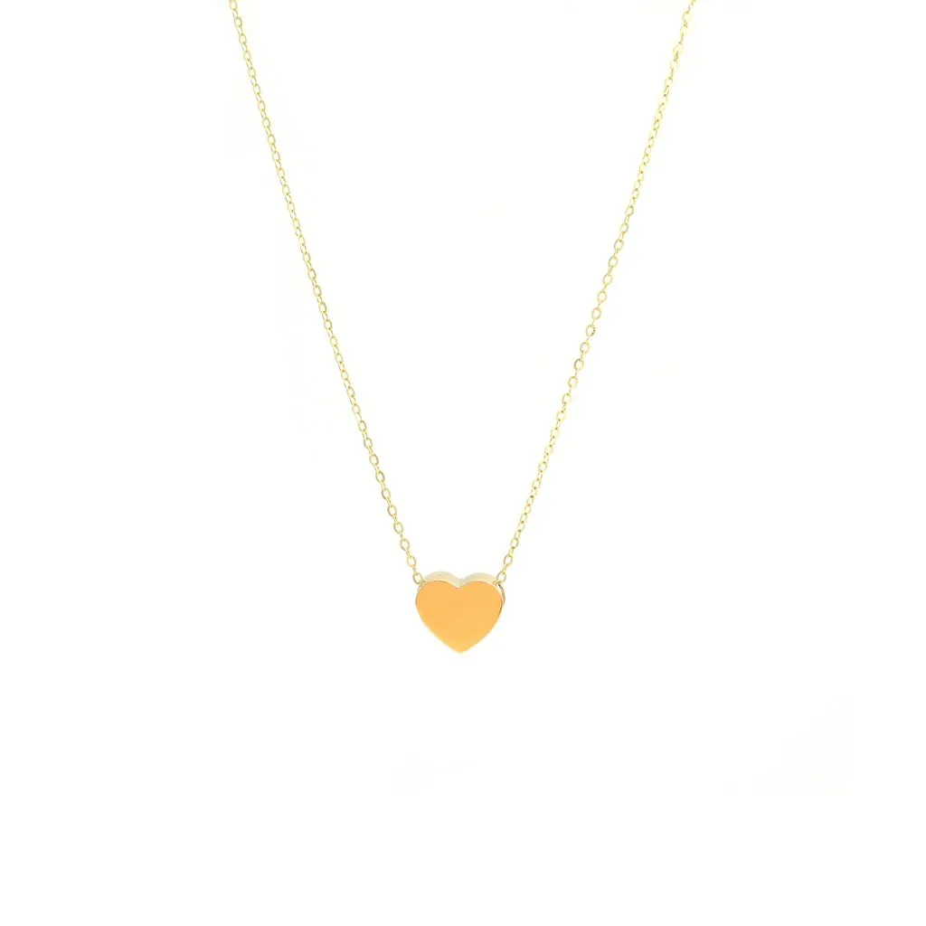 14K Y Gold Heart Pendant