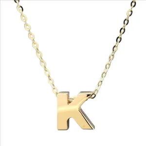 14K Y Gold initial 'K' pendant