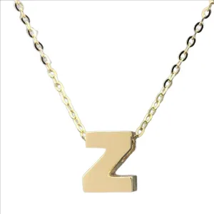 14K Y Gold initial 'Z' pendant