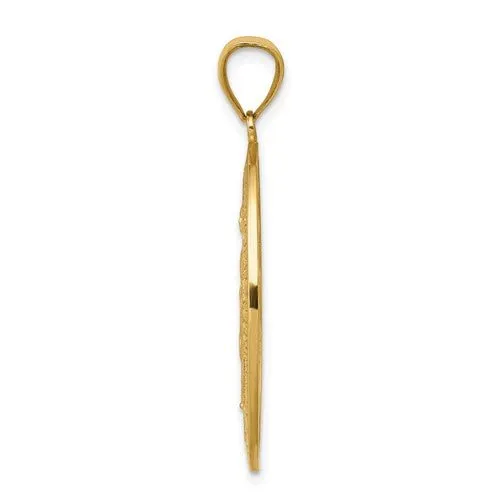 14K Y Gold Miraculous Medal Charm