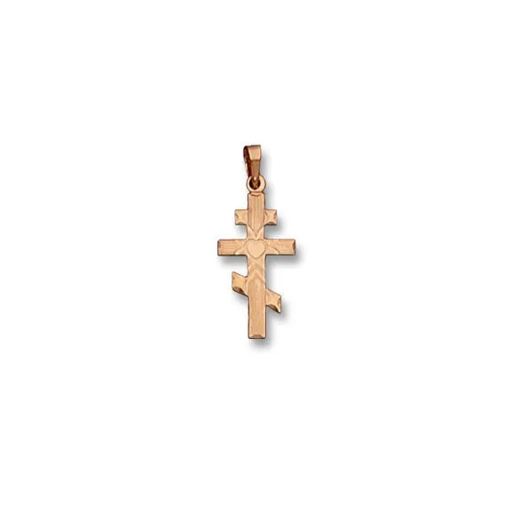 14K Y Gold Orthodox Cross