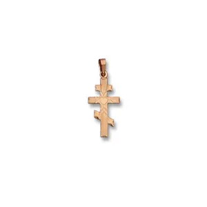 14K Y Gold Orthodox Cross