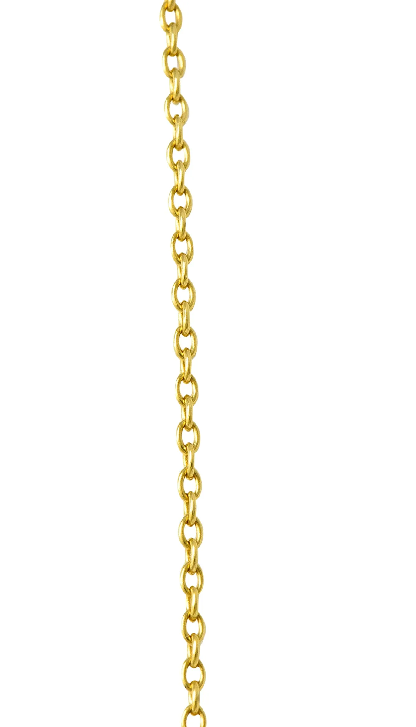 1990's Tiffany & Co. Vintage 18 Karat Gold Bow Pendant Necklace