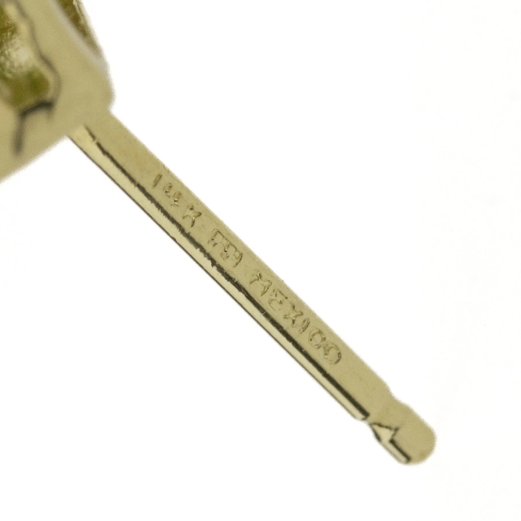 4.12ctw Emerald Cut Peridot Gemstone Earrings in 14K Yellow Gold