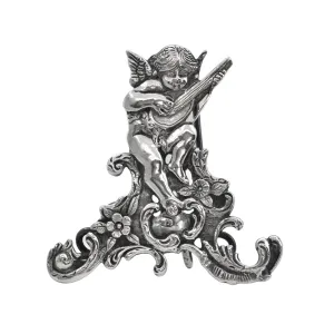 Antique Swiss 875% Silver Cherub Card Holder/Stand C.1881-1933