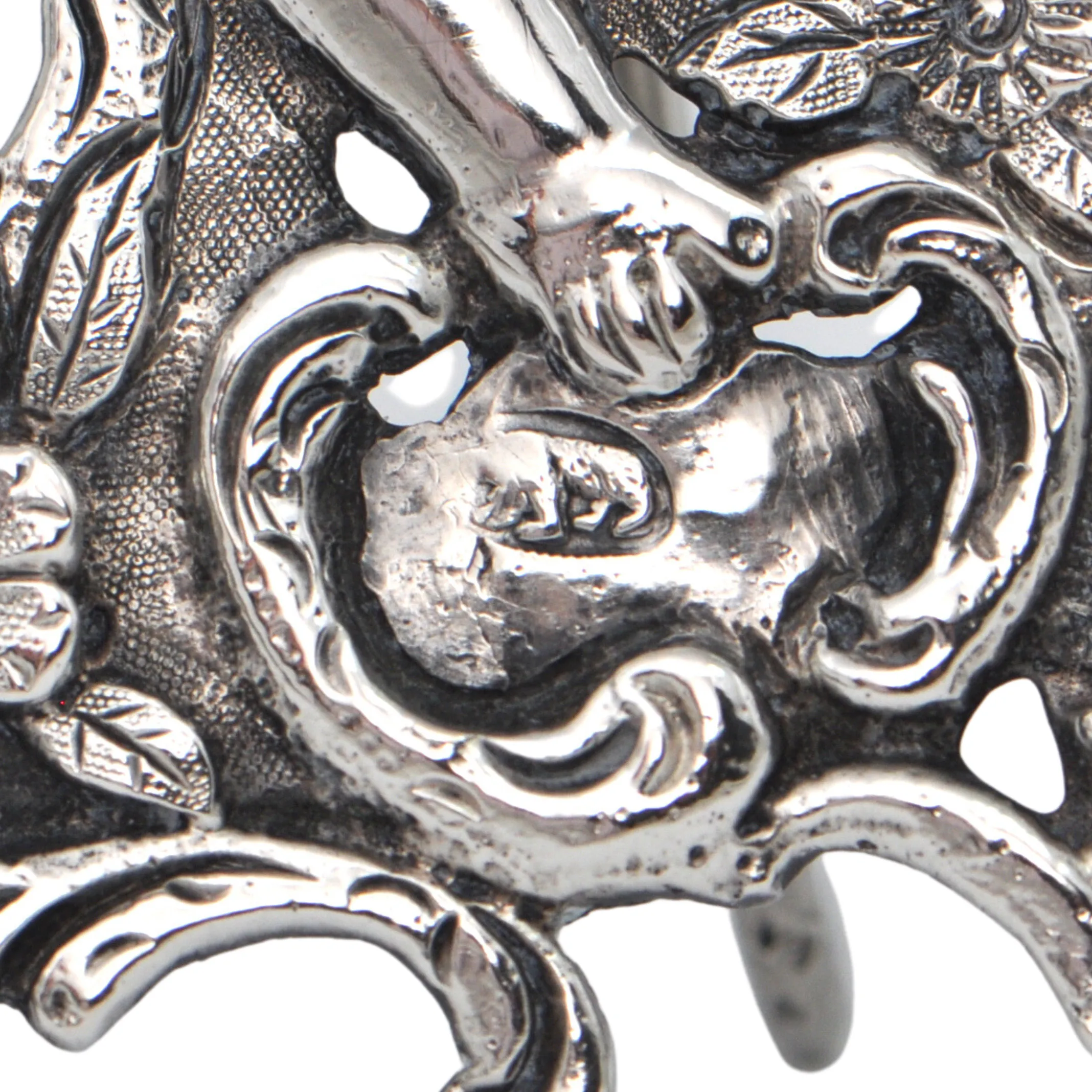 Antique Swiss 875% Silver Cherub Card Holder/Stand C.1881-1933
