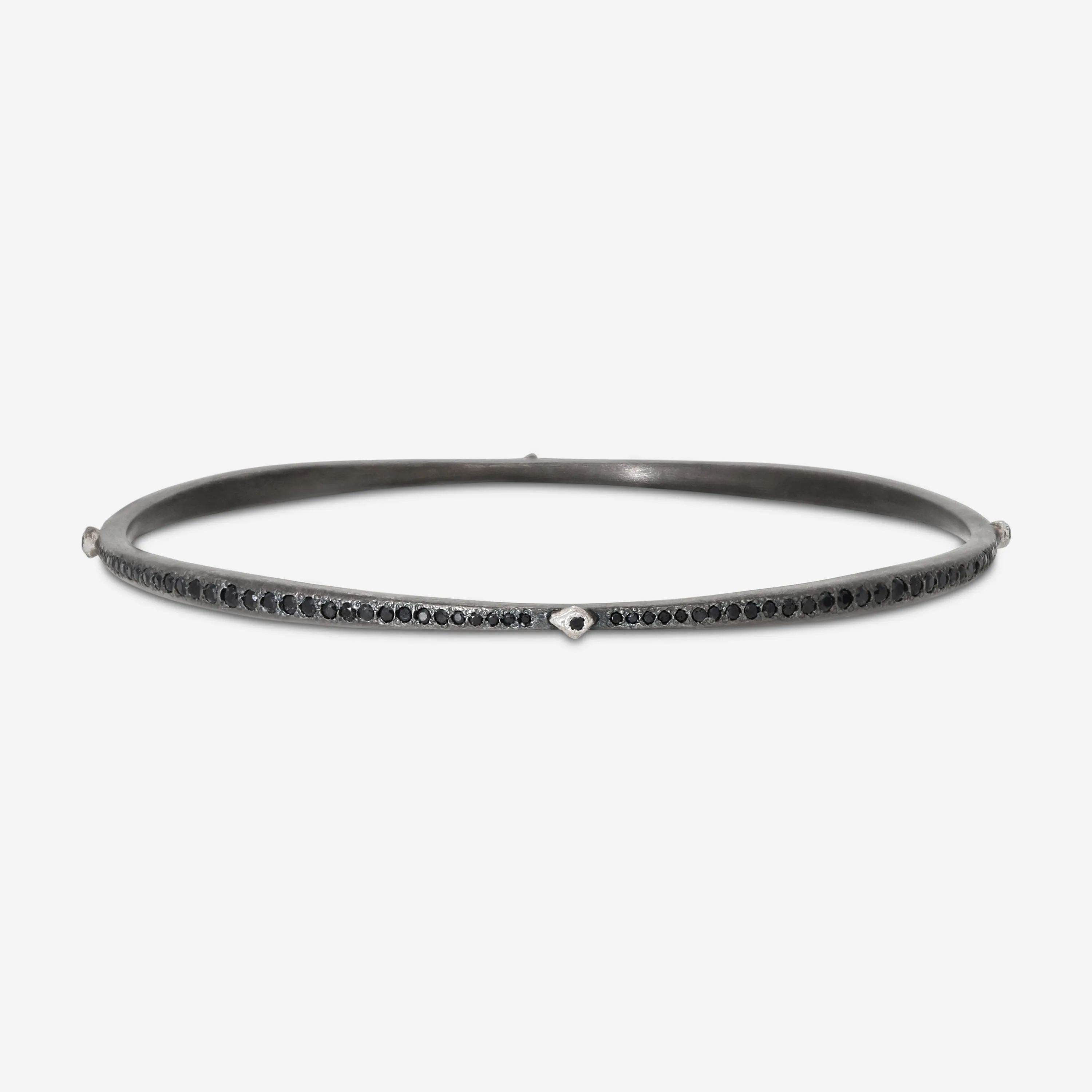 Armenta New World Sterling Silver Black Sapphire Bangle Bracelet 12080