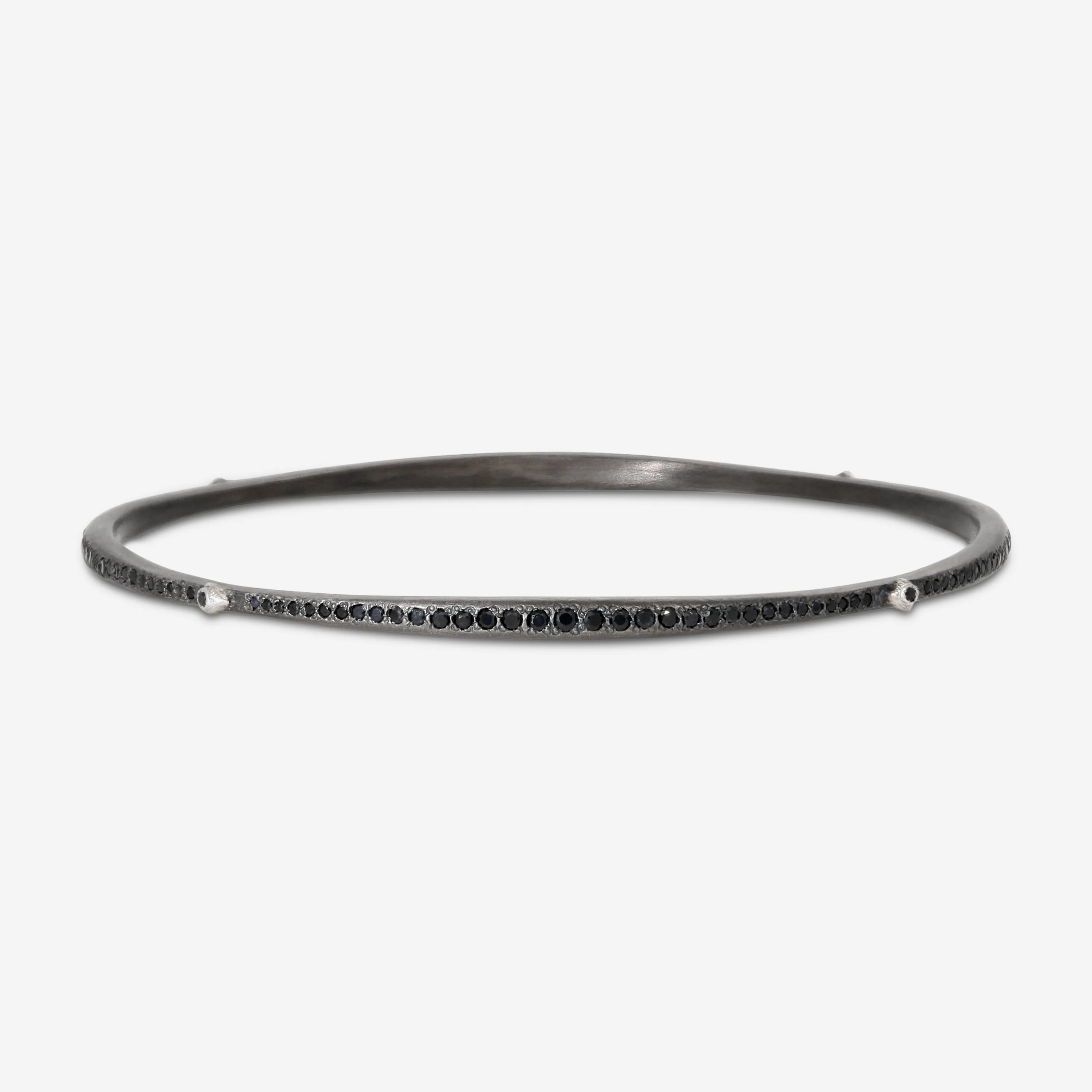 Armenta New World Sterling Silver Black Sapphire Bangle Bracelet 12080