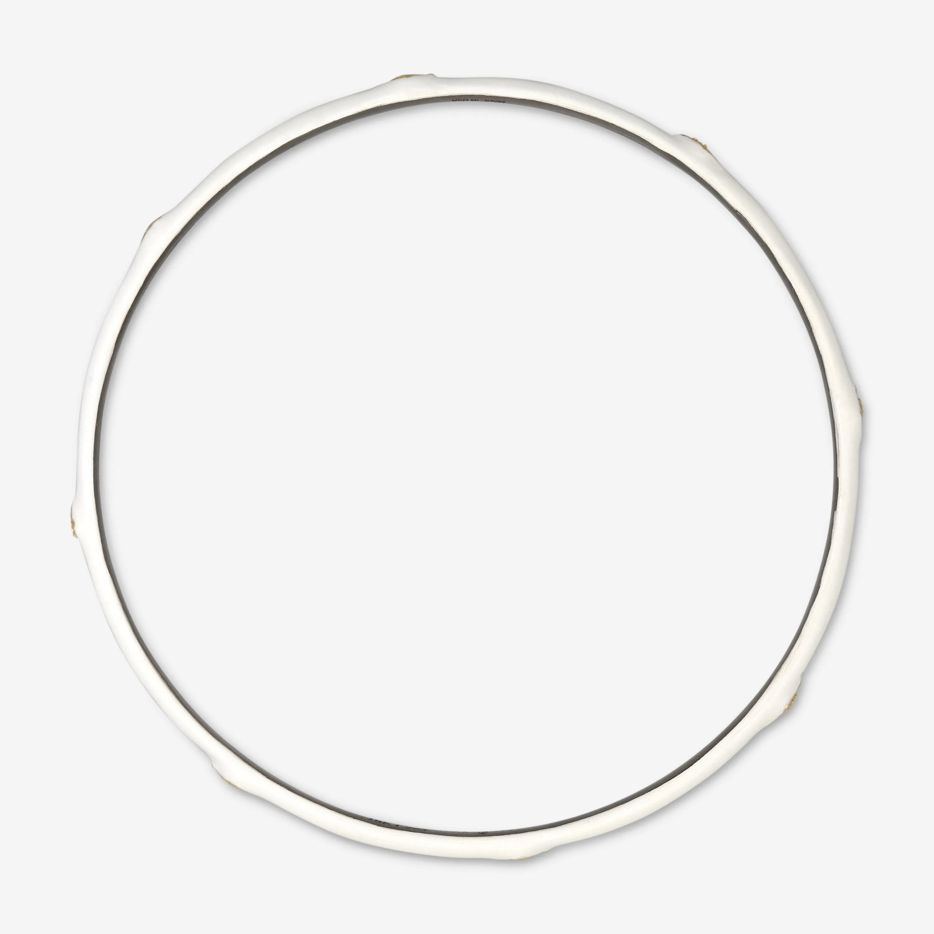 Armenta Old World 18K Yellow Gold, Blackened Sterling Silver & White Enamel Diamond Bangle Bracelet 14216