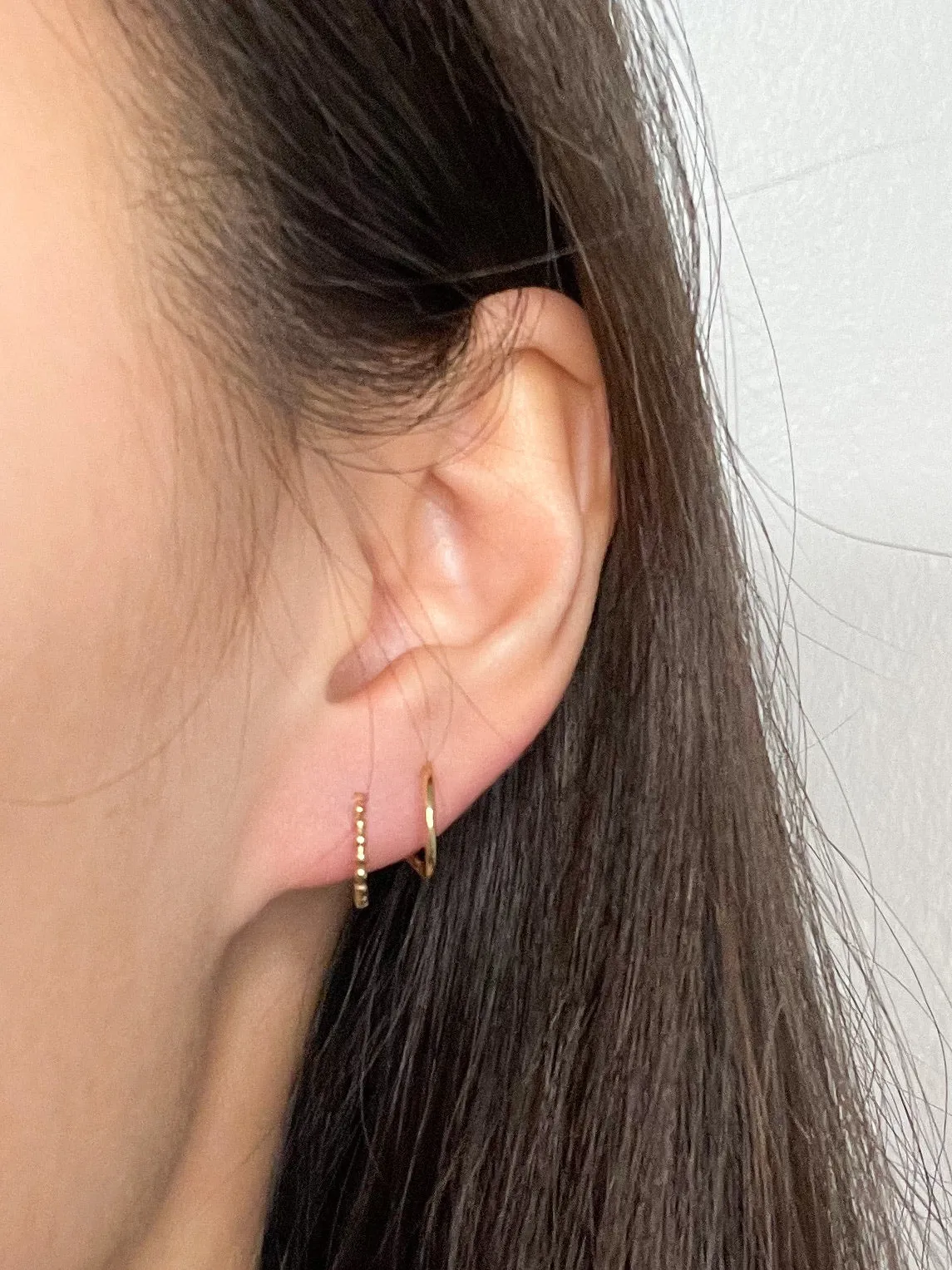 Beaded Spiral Earrings