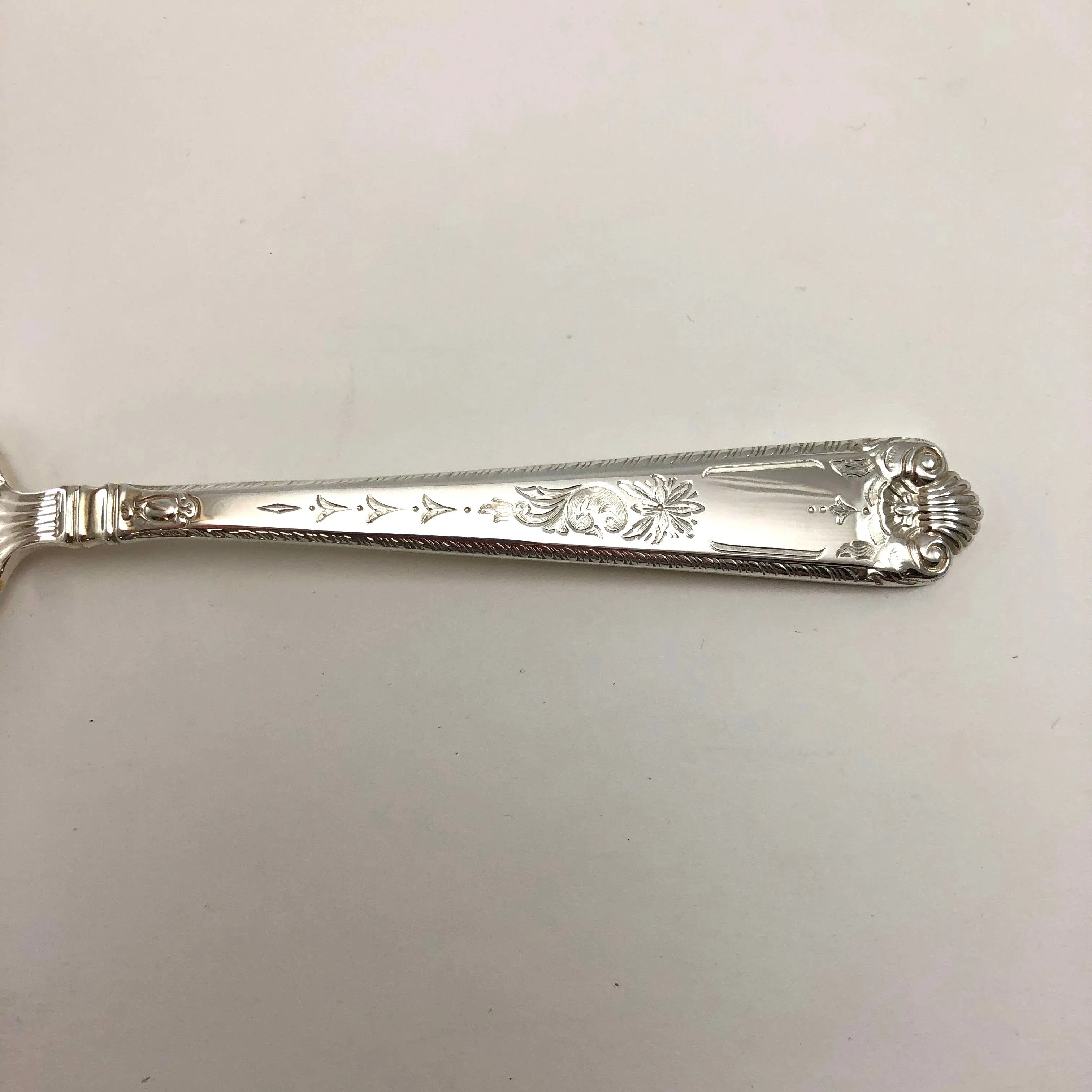 BIRKS GEORGE II ENGRAVED - Individual Place Setting & Serving Pieces