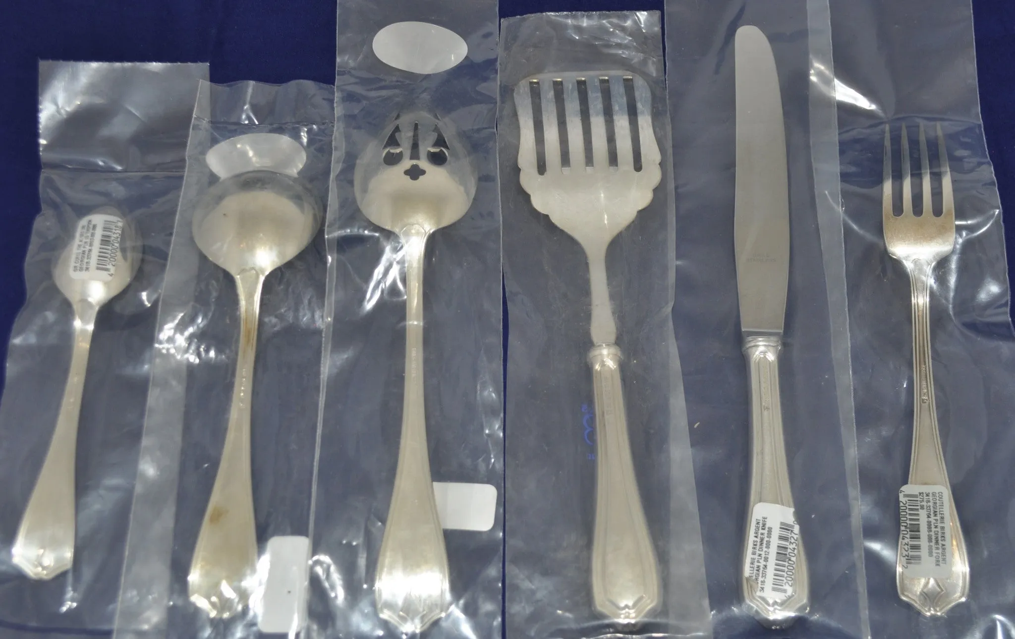 BIRKS GEORGIAN PLAIN - Individual Place Setting & Serving Pieces