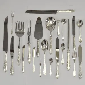 BIRKS TUDOR SCROLL - Individual Place Setting & Serving Pieces
