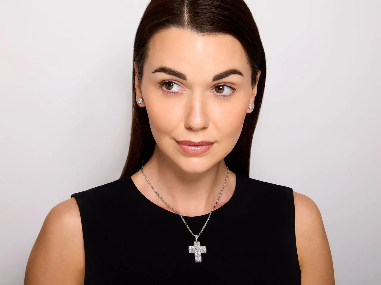 Cartier 'Cross Decor' Diamond Pendant in 18K