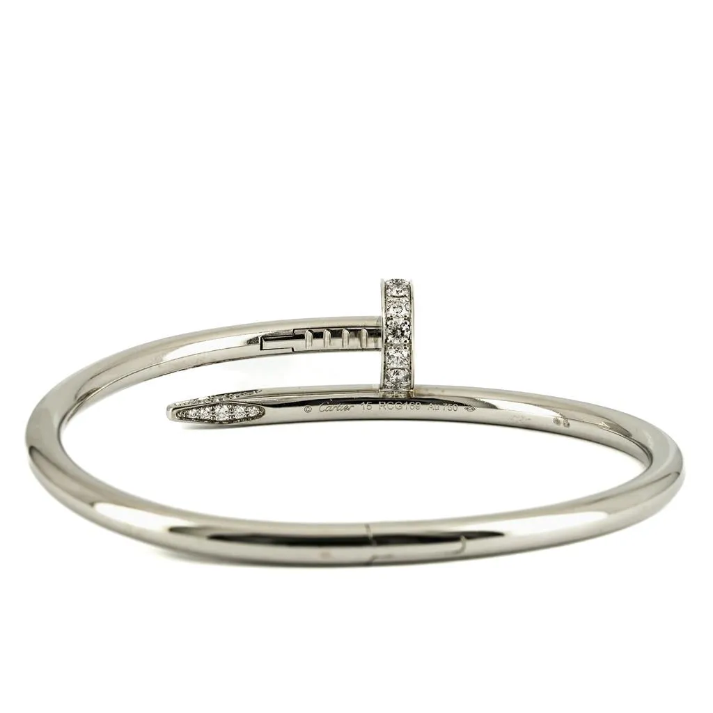 Cartier | Juste Un Clou Bangle   Diamonds, 0.58ctw  - 18k White Gold