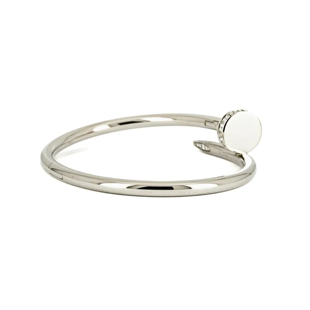 Cartier | Juste Un Clou Bangle   Diamonds, 0.58ctw  - 18k White Gold