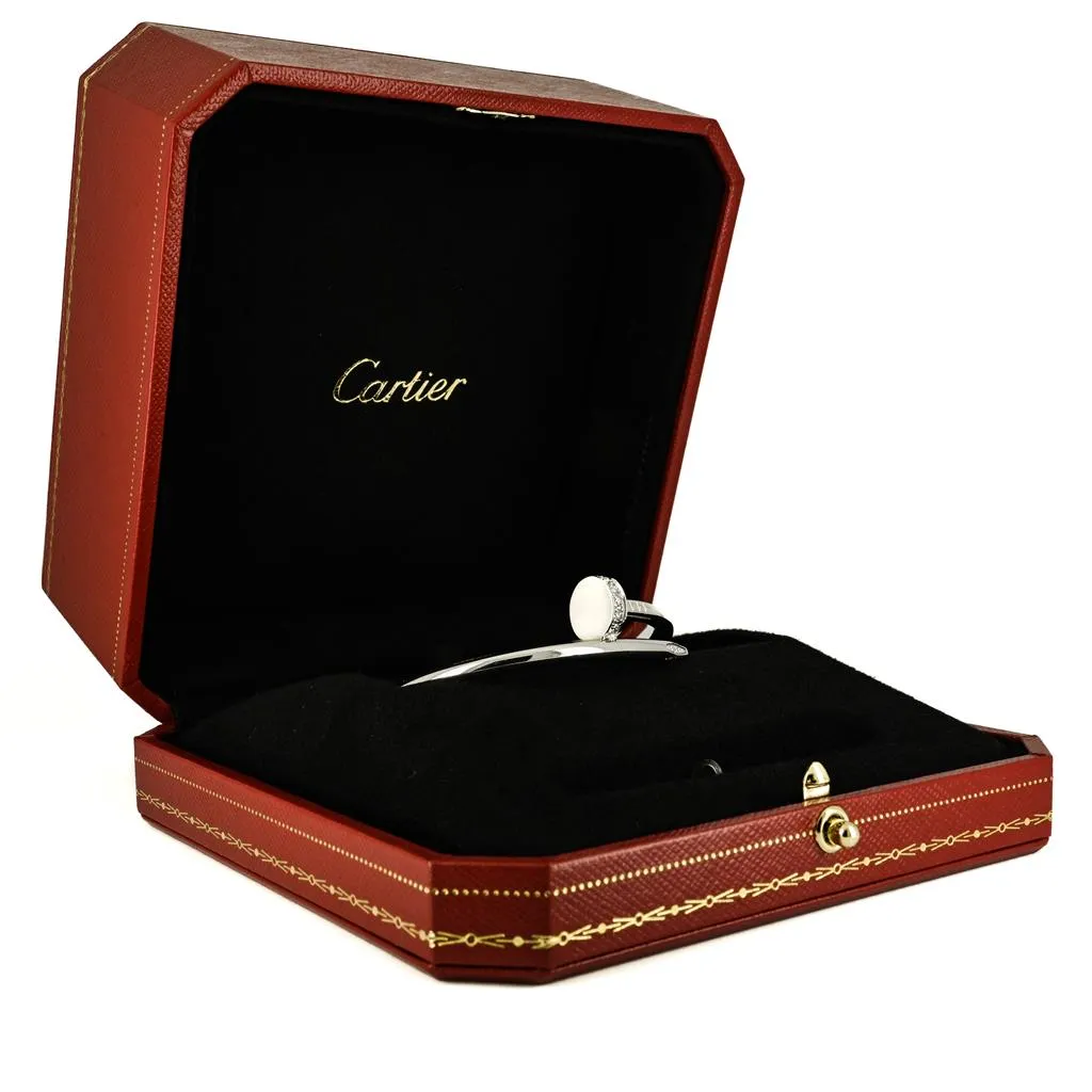 Cartier | Juste Un Clou Bangle   Diamonds, 0.58ctw  - 18k White Gold