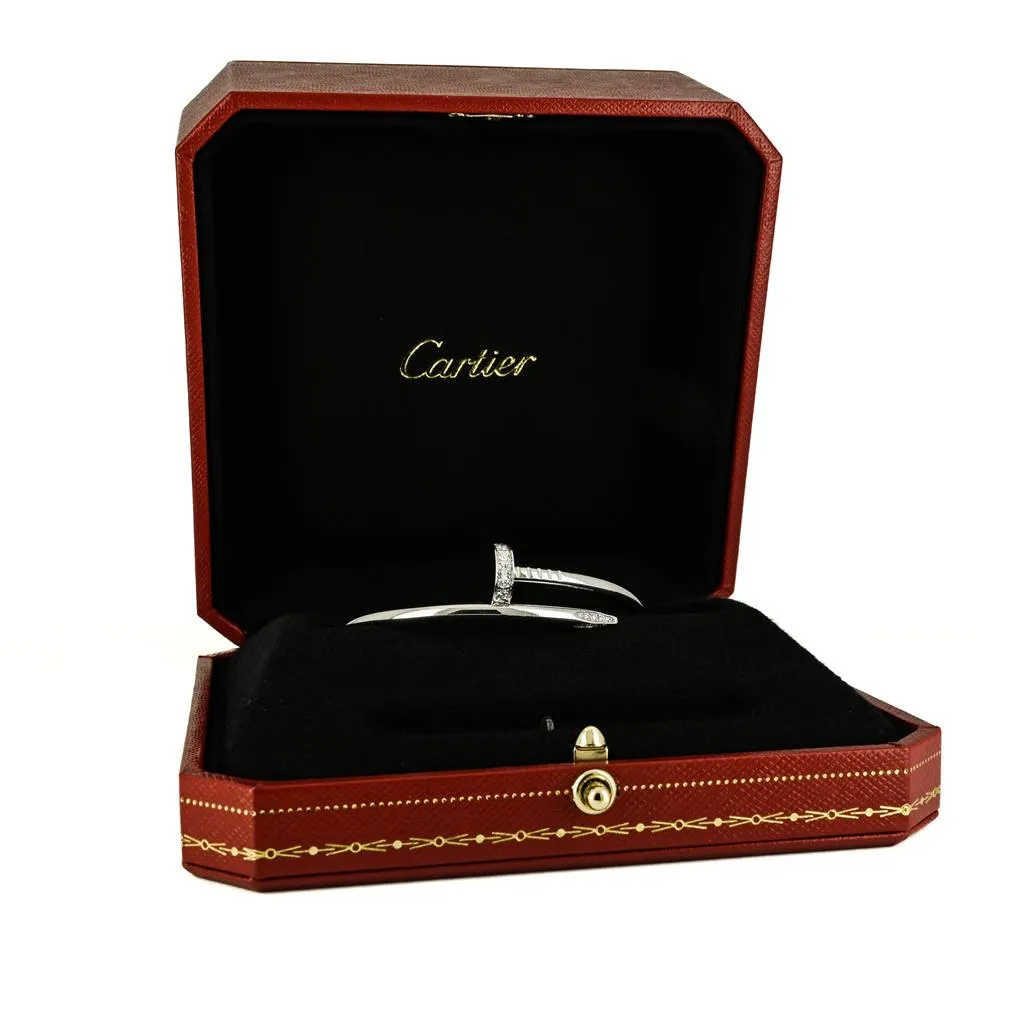Cartier | Juste Un Clou Bangle   Diamonds, 0.58ctw  - 18k White Gold