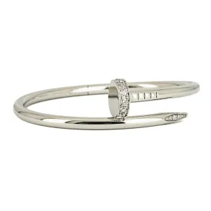 Cartier | Juste Un Clou Bangle   Diamonds, 0.58ctw  - 18k White Gold