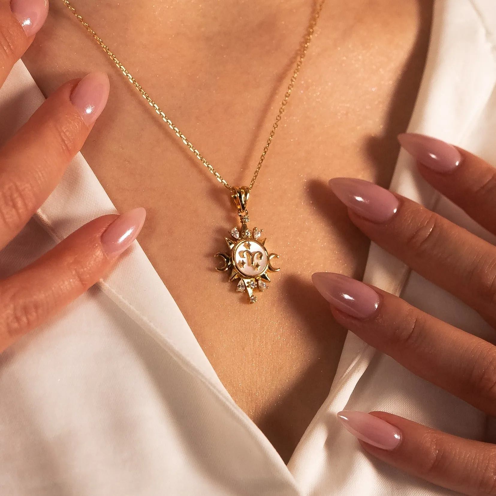 Celestial Horoscope Pendant - Aries