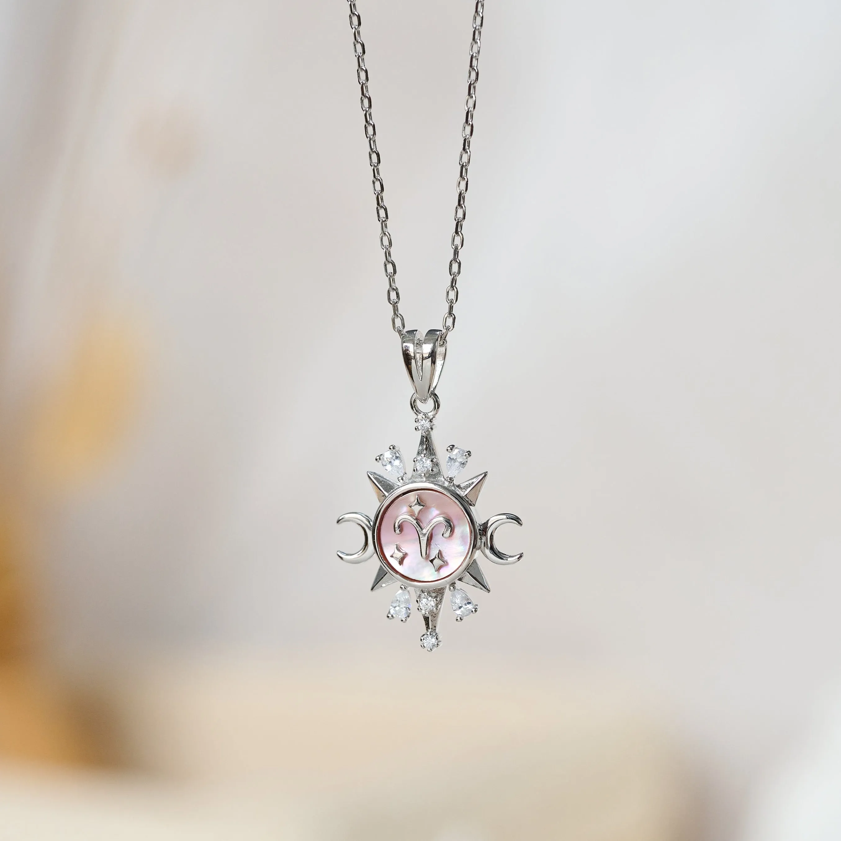 Celestial Horoscope Pendant - Aries