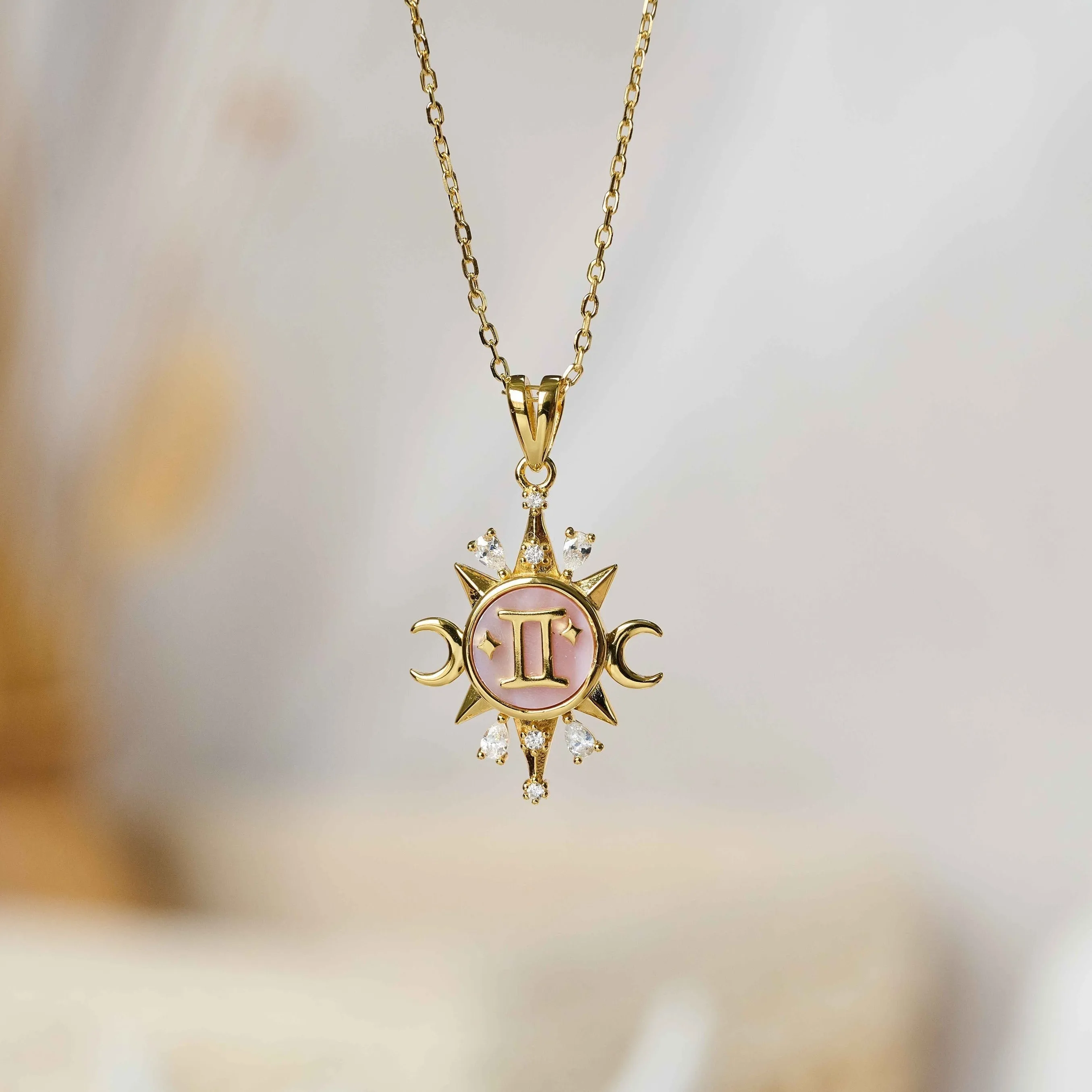 Celestial Horoscope Pendant - Gemini