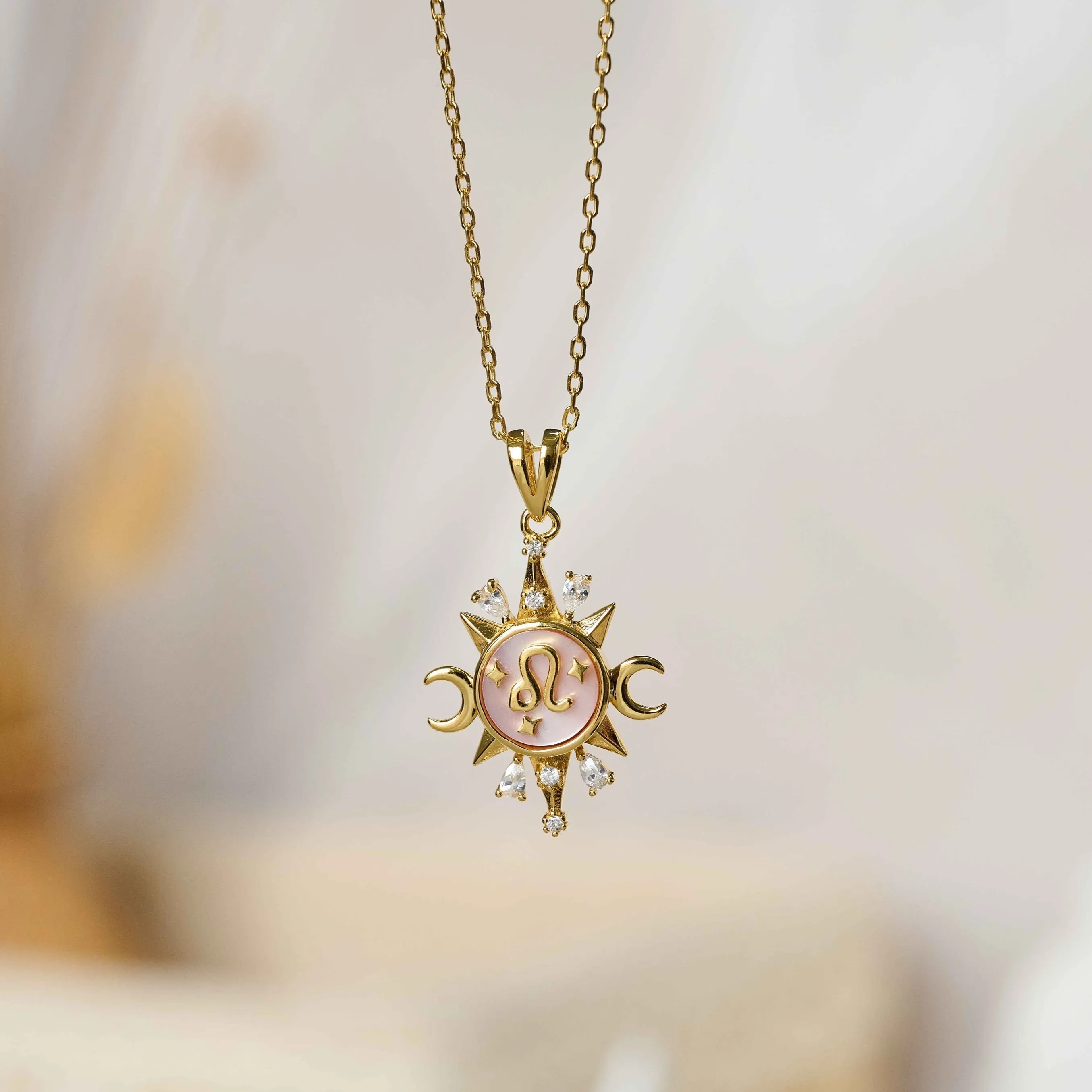 Celestial Horoscope Pendant - Leo