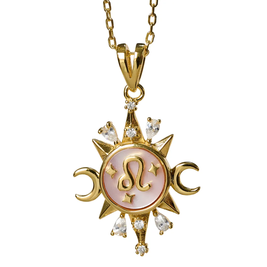 Celestial Horoscope Pendant - Leo