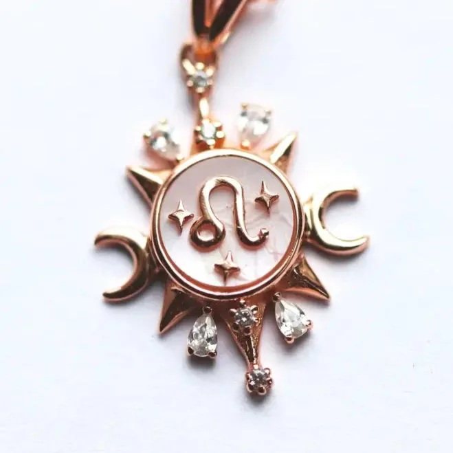 Celestial Horoscope Pendant - Leo