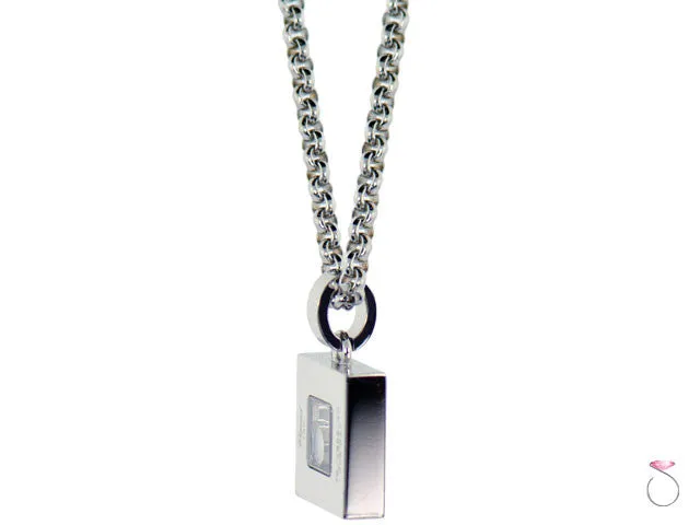 Chopard Happy Diamonds Icons Necklace 18K Square Halo Pendant
