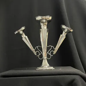 Clark & Sewell (Chester) Sterling Silver Epergne Trumpet Vase Centerpiece 1927