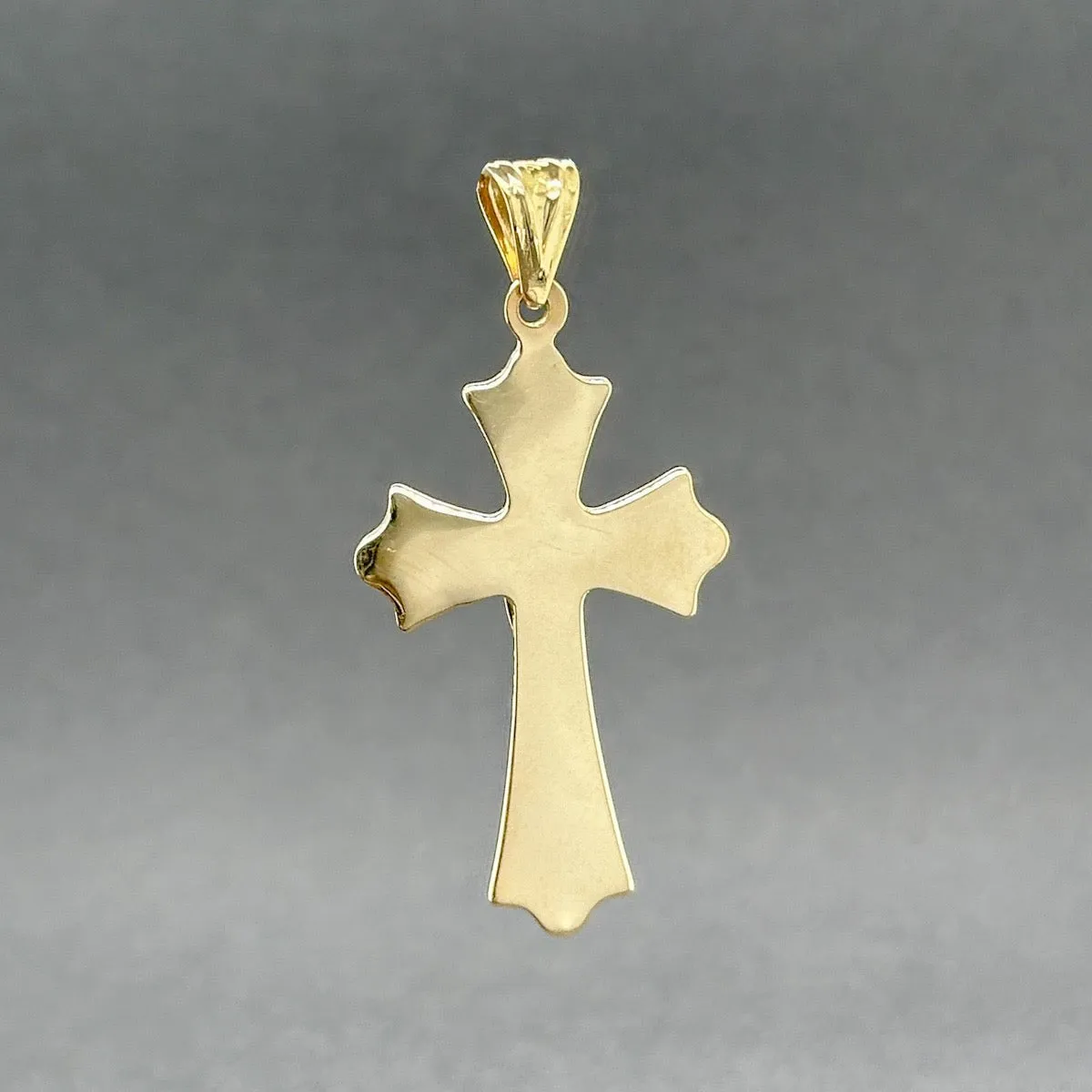 Estate 14K TT Gold INRI 38.5mm Crucifix Pendant