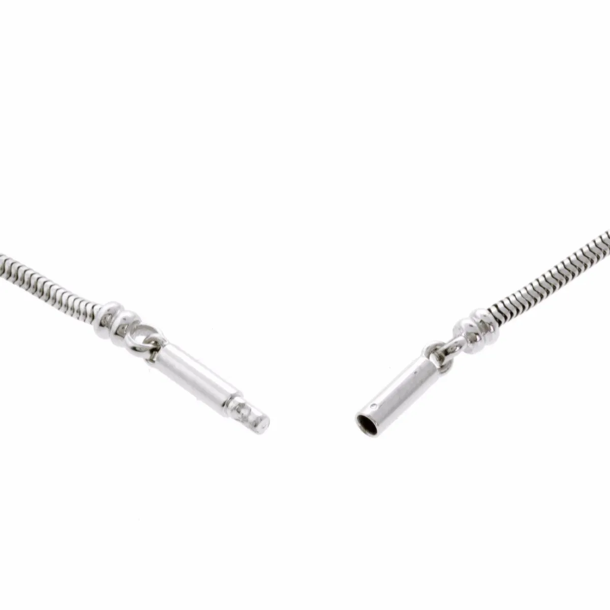 Hermes Diamond Pendant White Gold Necklace