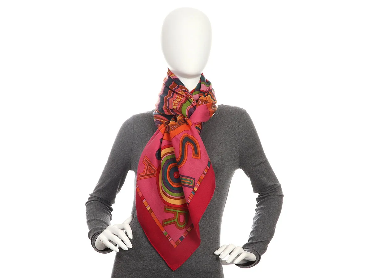 Herms Tohu Bohu Cashmere Silk Shawl 140cm
