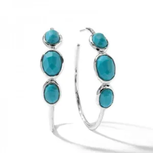 IPPOLITA MEDIUM HOOP EARRINGS IN STERLING SILVER