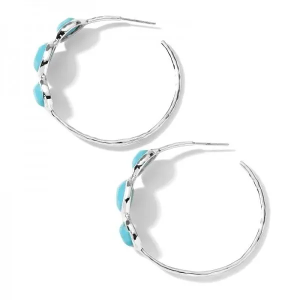 IPPOLITA MEDIUM HOOP EARRINGS IN STERLING SILVER