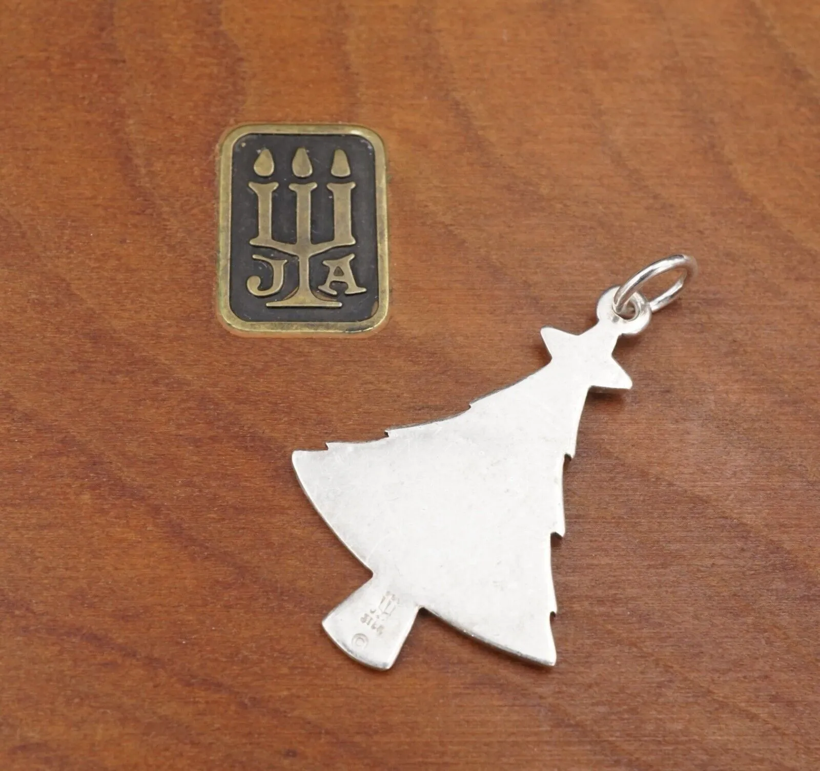 James Avery Christmas Tree Ornaments Charm Pendant Sterling 1" Retired CHS1822