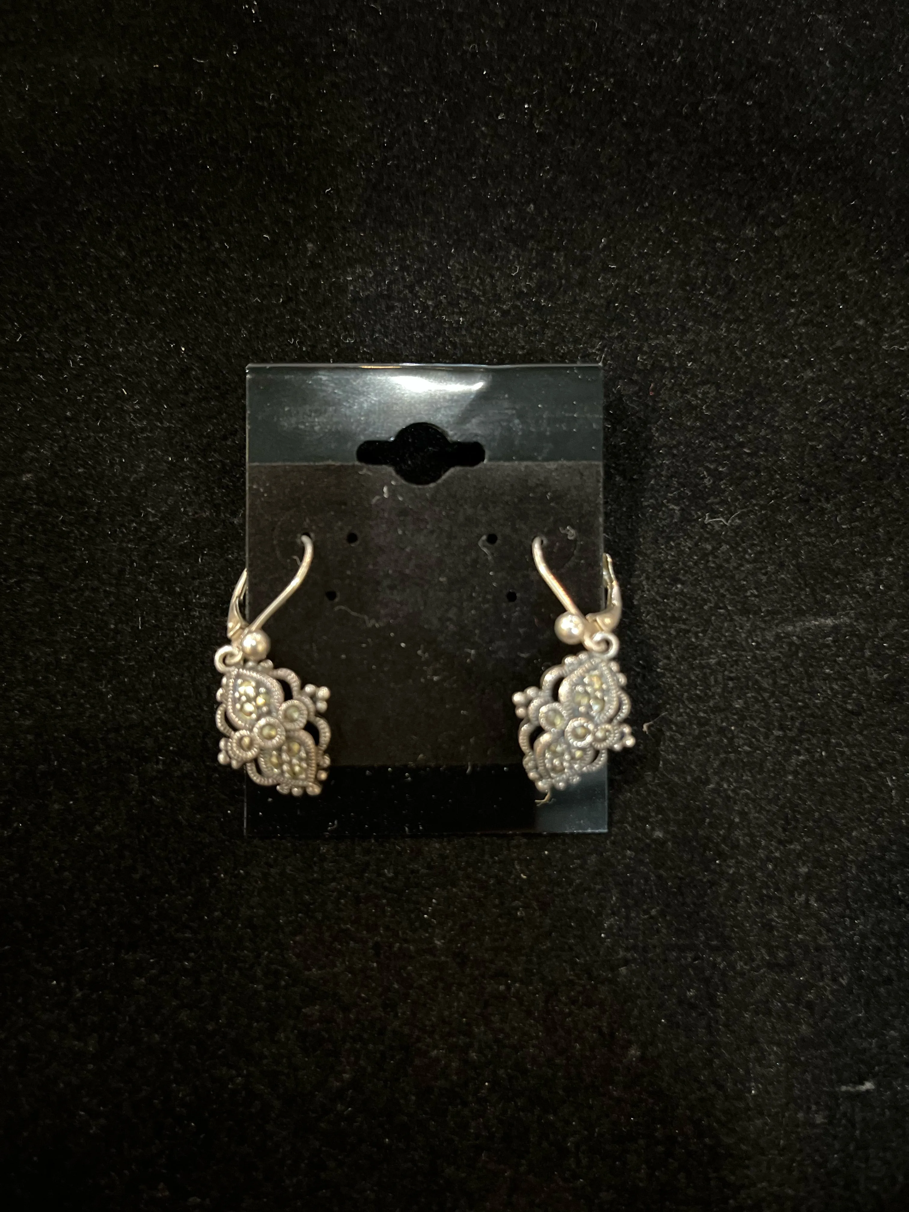 Judith Jack Fleur de Lys Earrings