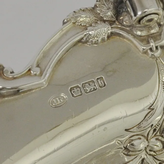 Large Sterling Silver Dish with Handle by John Round c.1900
