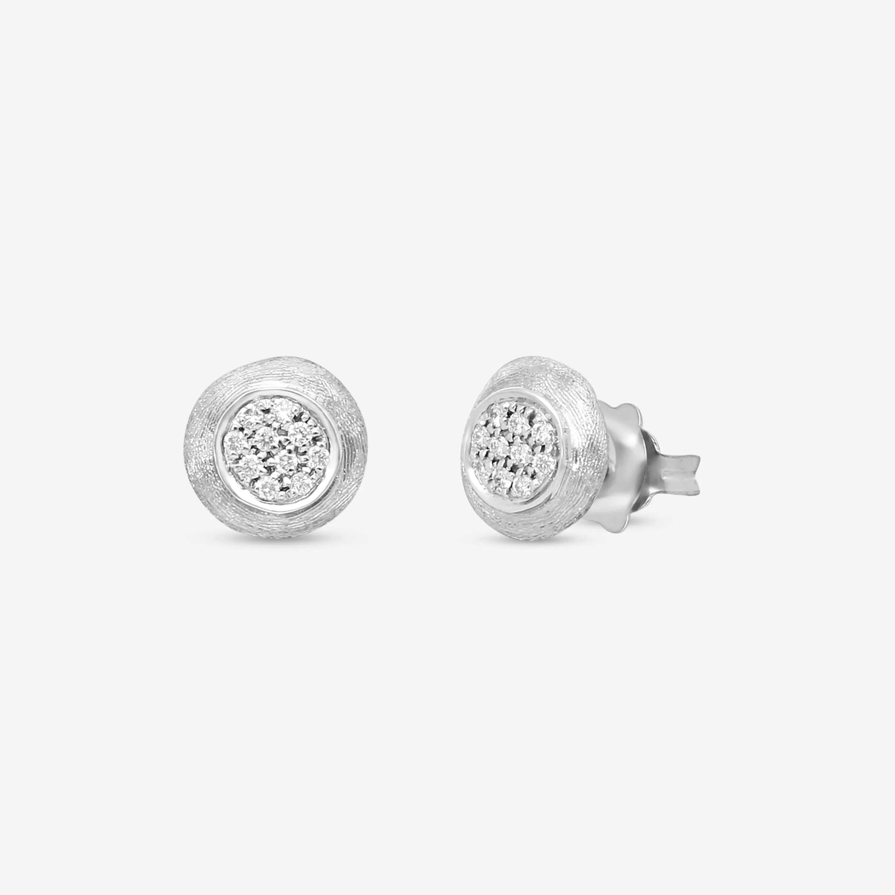 Marco Bicego Jaipur Link 18K White Gold Diamond Stud Earrings OB1377_B_W_02