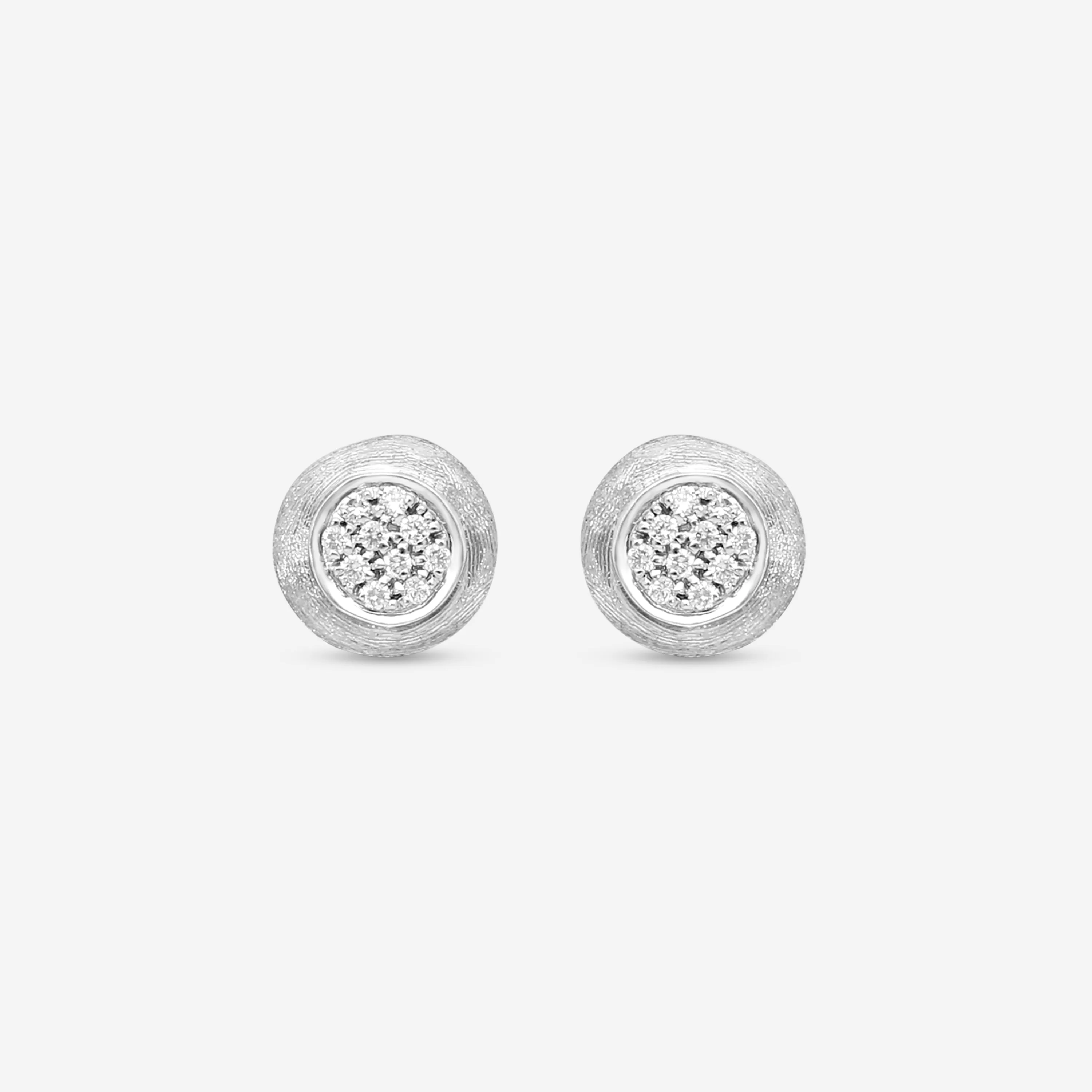 Marco Bicego Jaipur Link 18K White Gold Diamond Stud Earrings OB1377_B_W_02