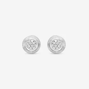 Marco Bicego Jaipur Link 18K White Gold Diamond Stud Earrings OB1377_B_W_02