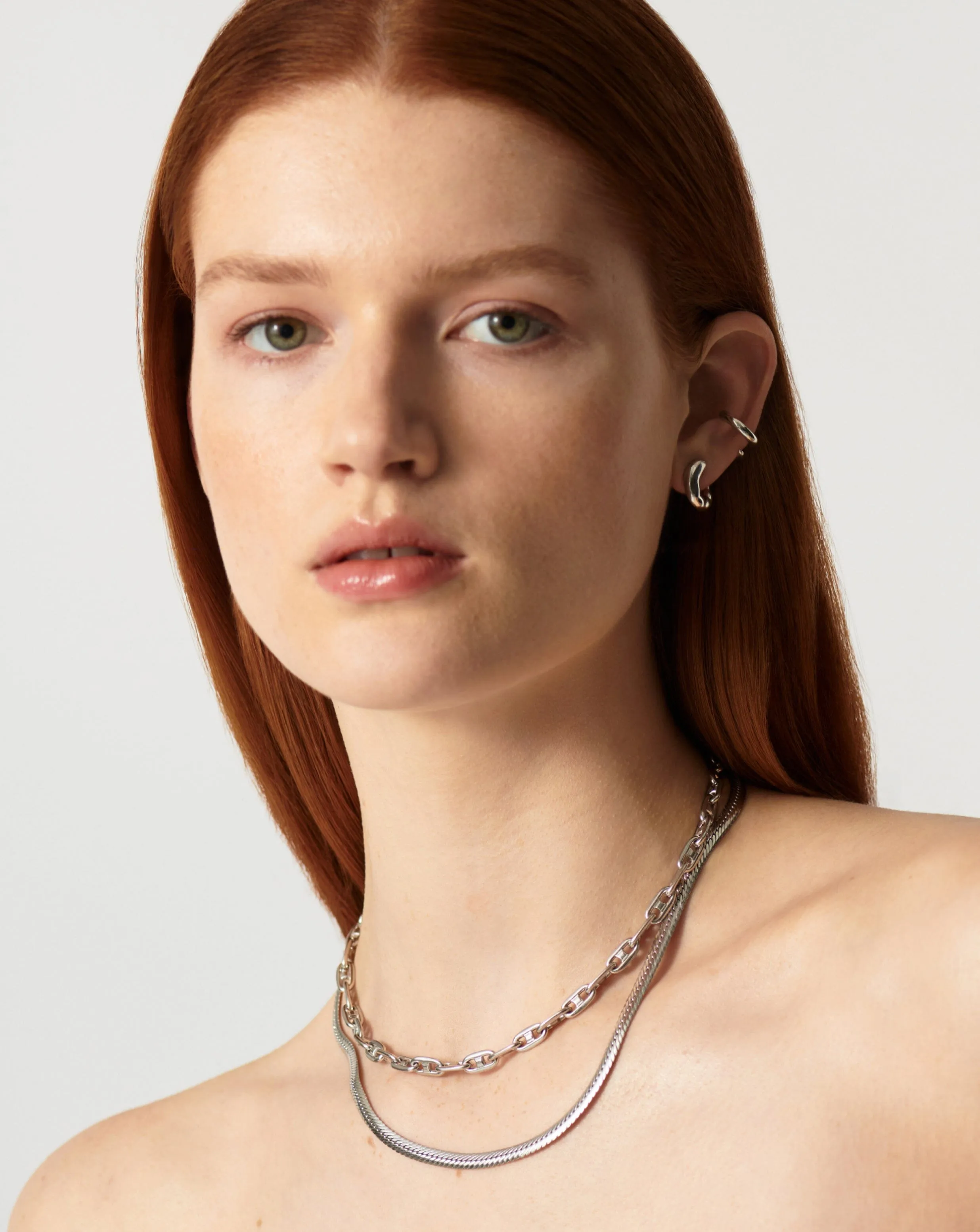 Molten Open Earrings | Sterling Silver