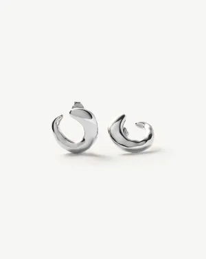 Molten Open Earrings | Sterling Silver