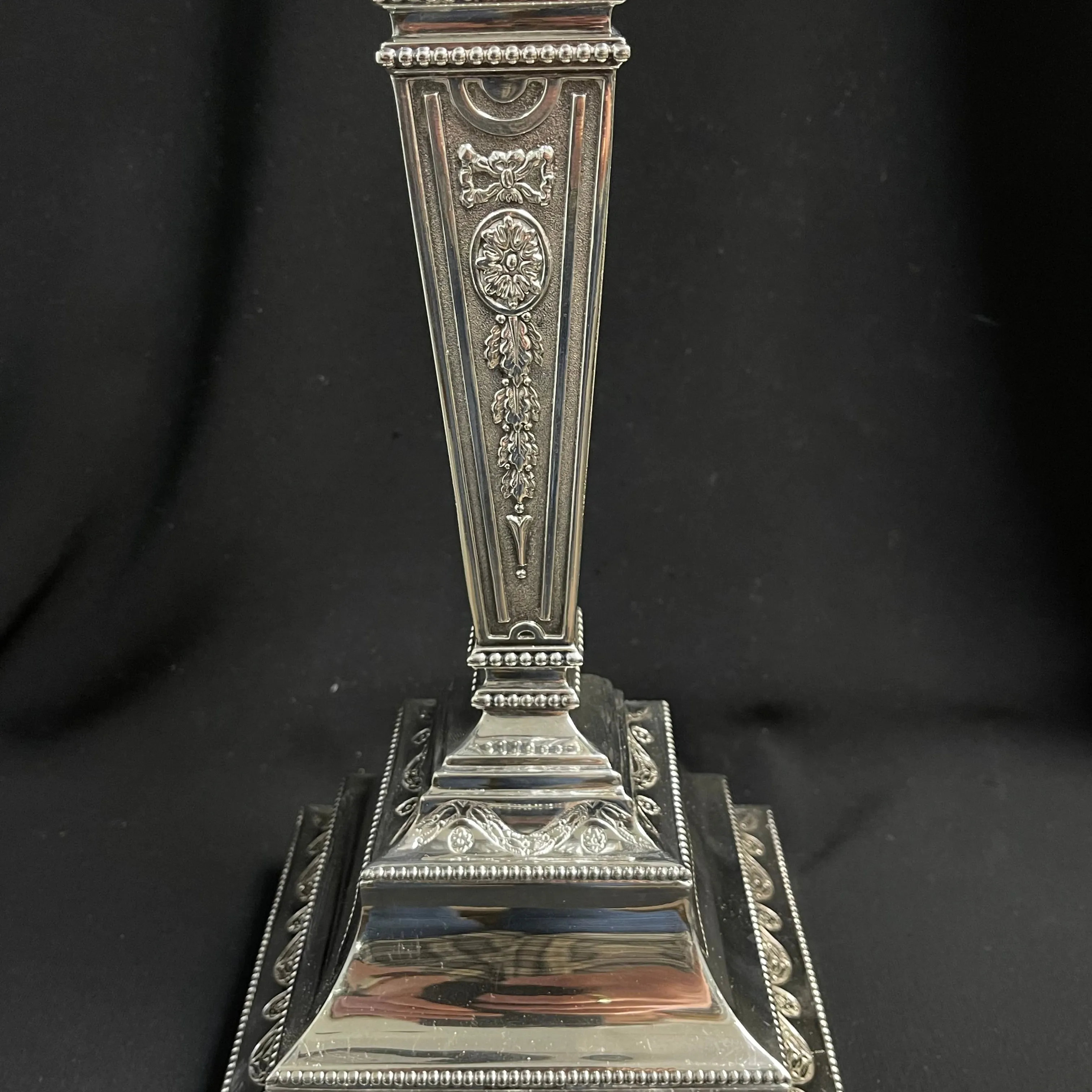 Ornate Sterling Silver Candlesticks (Set of 2)