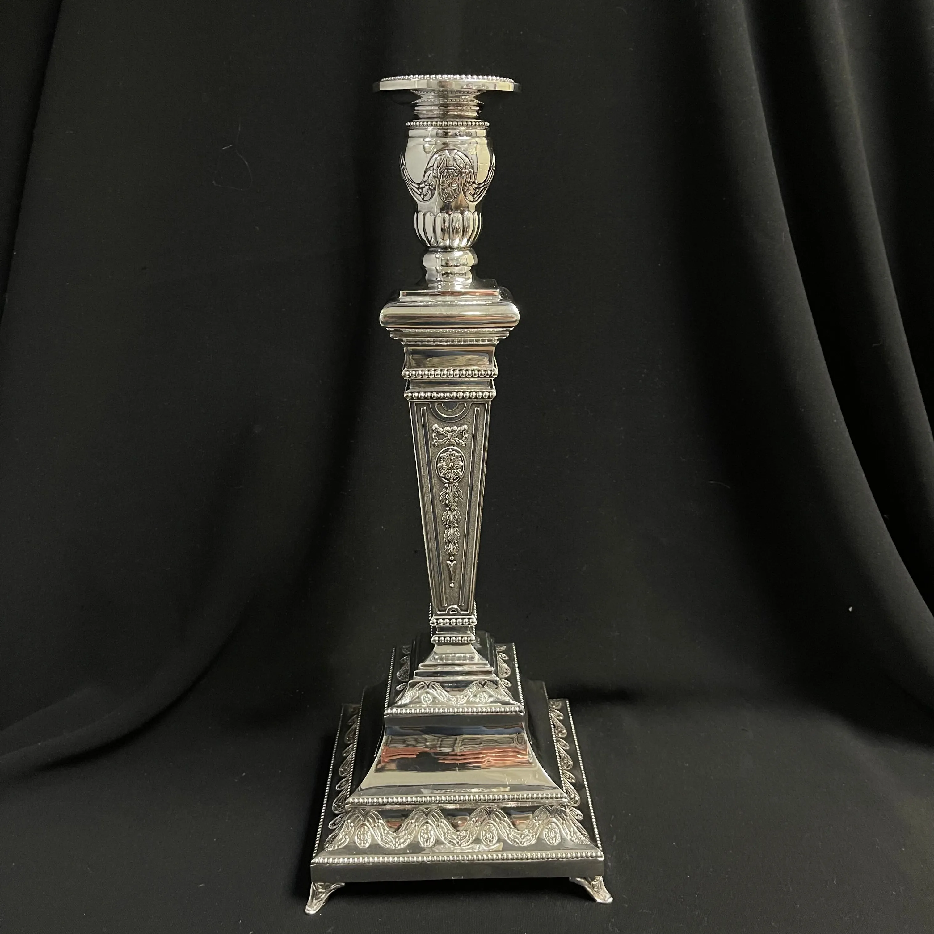 Ornate Sterling Silver Candlesticks (Set of 2)