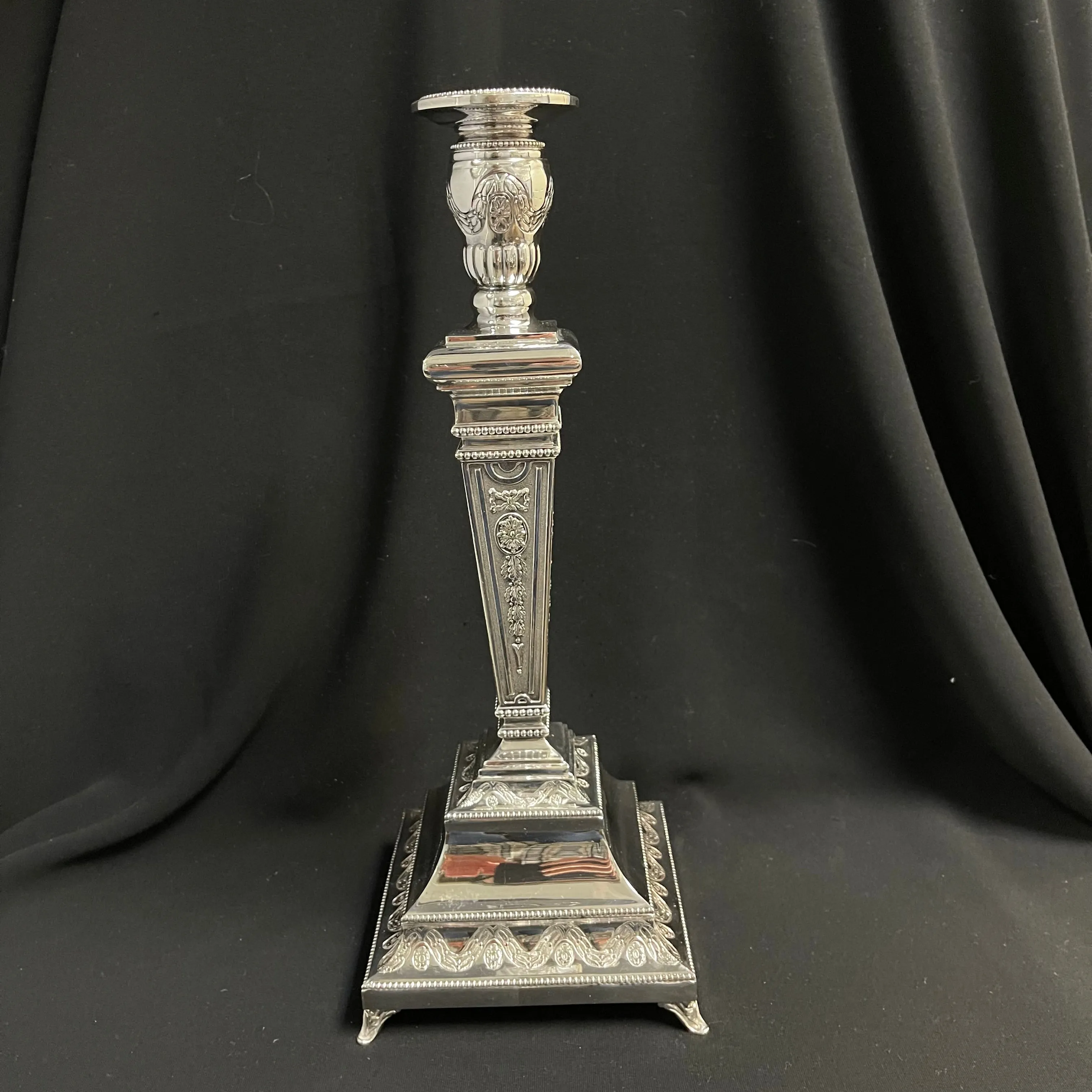 Ornate Sterling Silver Candlesticks (Set of 2)